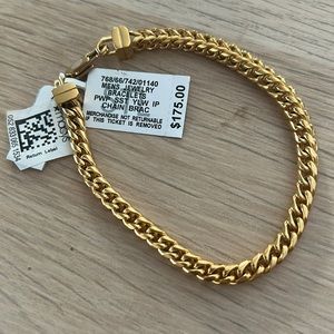 New with tags! Esquire Mens Gold Bracelet